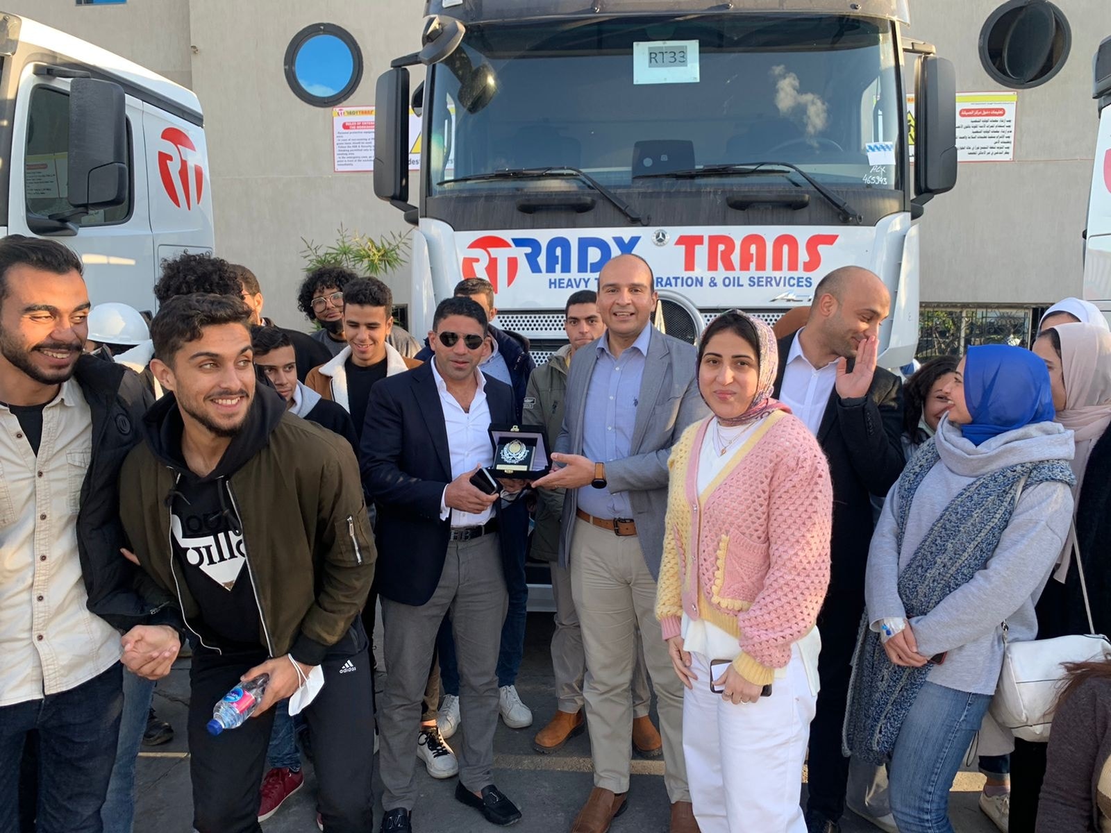 A joint scientific visit by students of the College of International Transport and Logistics, El Alamein Branch, to Razi Trans Transport and Oil Services